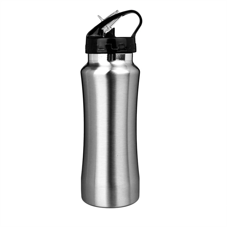 750ml ruostumattomasta teräksestä valmistettu urheilullinen pullon flip-olkalaukku
